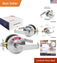 User-Friendly Commercial Bathroom Lock – Stainless Steel with Easy Insta... - $112.49