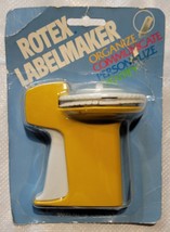 Rotex Compact Label Maker for 3/8&quot; Compact  Mustard Yellow - New - £9.30 GBP