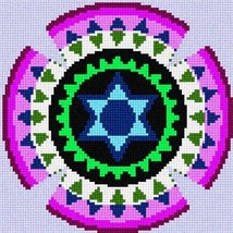 Pepita Needlepoint kit: Yarmulka Gears 3, 7&quot; x 7&quot; - £40.22 GBP+