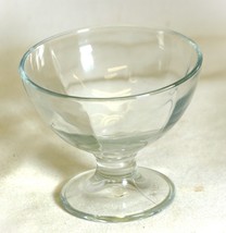 Sherbet Dessert Footed Bowl Clear Glass Italy - $12.86