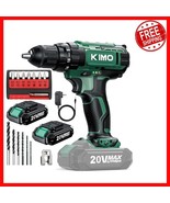 KIMO 20V Cordless Drill with 2 Batteries – 1350 RPM &amp; LED Light - $1,009.37 MXN