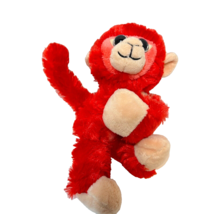 Wild Republic Red Plush Monkey Slap Wrist Hugger Bracelet Stuffed Animal 8" - $9.63