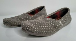 TOMS Womens Size 8 Grey Gray White Dot Pattern Slipper Slip-On Shoes  - £15.17 GBP