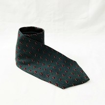 Calvin Klein Tie Silk Gray Burgundy Foulard Print Necktie - £10.93 GBP