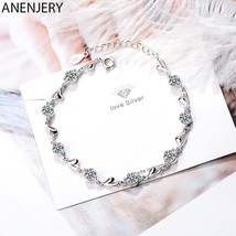 Lor love heart shaped bracelet with shiny zircon for women wedding jewelry dropshipping thumb200
