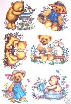 Teddy Bear Cut Up Kid HEAT PRESS TRANSFER for Shirt Tote Sweatshirt Fabr... - $6.50