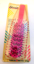 Vintage Goody Tunnel Vented Blow Styler Brush Pink #1726  - £31.02 GBP