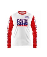 Fantic Motor motocross enduro trial MTB downhill MX jersey white long sl... - $36.00