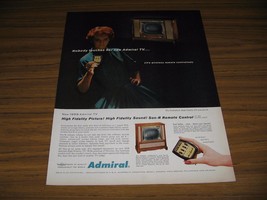 1958 Print Ad Admiral Rutherford High Fidelity TV Television Wireless Re... - $14.25