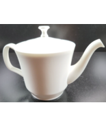 Minton White Monarch Coffee Pot &amp; Lid Set Vintage 5 Cup Bone China Engla... - £124.34 GBP