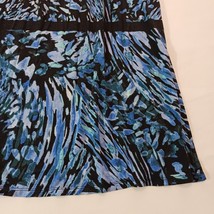 Dana Buchman Women's Black & Blue Elastic Waist Pull On Skirt Size XL image 7