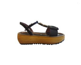 MARNI Womens Sandals Solid Black Size AU 11 ZPMS000706 - £181.85 GBP