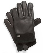 UGG Gloves Tech Smart Gibson Leather Suede Black Medium - $87.61 CAD