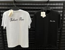 BNWT Balmain Paris Mens Black T-shirt Embroidery Size:L MEGA SALE - £54.66 GBP