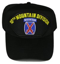 US Army 10th Mountain Division with Crest HAT - Black - Veteran Owned Business - £18.08 GBP