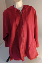Styles to go  waffle  Hooded Jacket, size L  Red, - £18.38 GBP