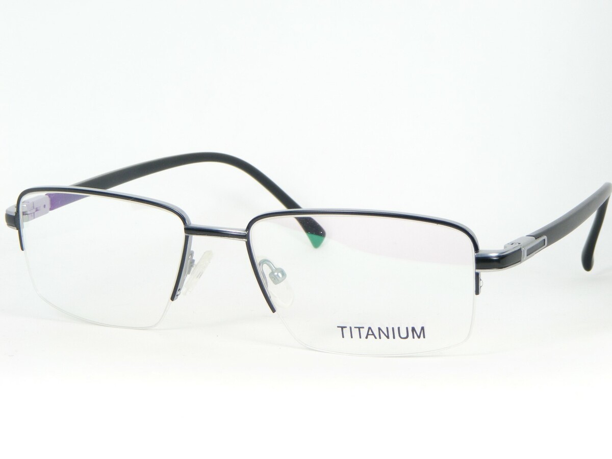 OU 43.551.01 0114 BLACK /SILVER EYEGLASSES GLASSES FRAME 54-17-140mm - $49.50