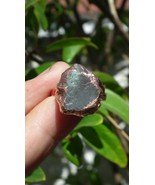 Electroformed  Copper celestite ring / rough celestite - $634.27 MXN