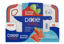 Dixie Ultra Disposable Paper Meal Prep Cutting Boards, 10” x 13”, Pack of 10 - £6.08 GBP