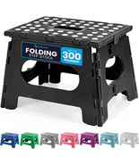 Folding Step Stool - Sturdy Enough Collapsible Stool to Support Adults a... - $14.54