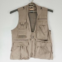 Humvee 21 Pockets Safari Photo Fishing Hunting Khaki Tan Mens Vest Size Medium - £26.22 GBP