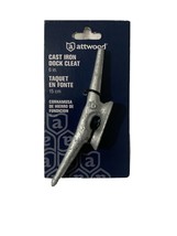Attwood 12100L3 6&quot; Open Base Cast Iron Dock Cleats New Retail Package Fr... - $7.34