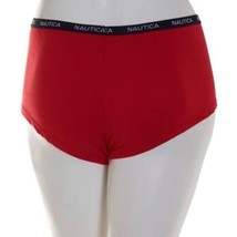 NWT 2 - Nautica Red Cotton Boyshort Panties Womens 1X Plus Size Barbados Cherry - £13.93 GBP