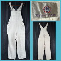 Territory Ahead 100% Leinen Latzhose Damen Klein Khaki Overall Hellbraun - $72.75