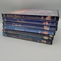 Disney Princess DVD Lot 6 Platinum Ed. Aladdin Cinderella Alice in Wonderland  - £18.51 GBP