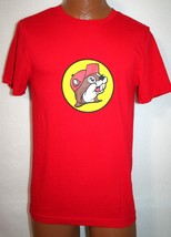 BUC-EES Classic Red Yellow Beaver Logo T-SHIRT S Gas Station Travel Stor... - $12.86
