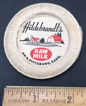 VTG Hildebrandt&#39;s Dairy Raw Milk Bottle Cap 2.25&quot; Diameter St Pittsburg Kansas K - £9.70 GBP