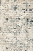8' X 11' Blue and Beige Abstract Area Rug - €299,29 EUR