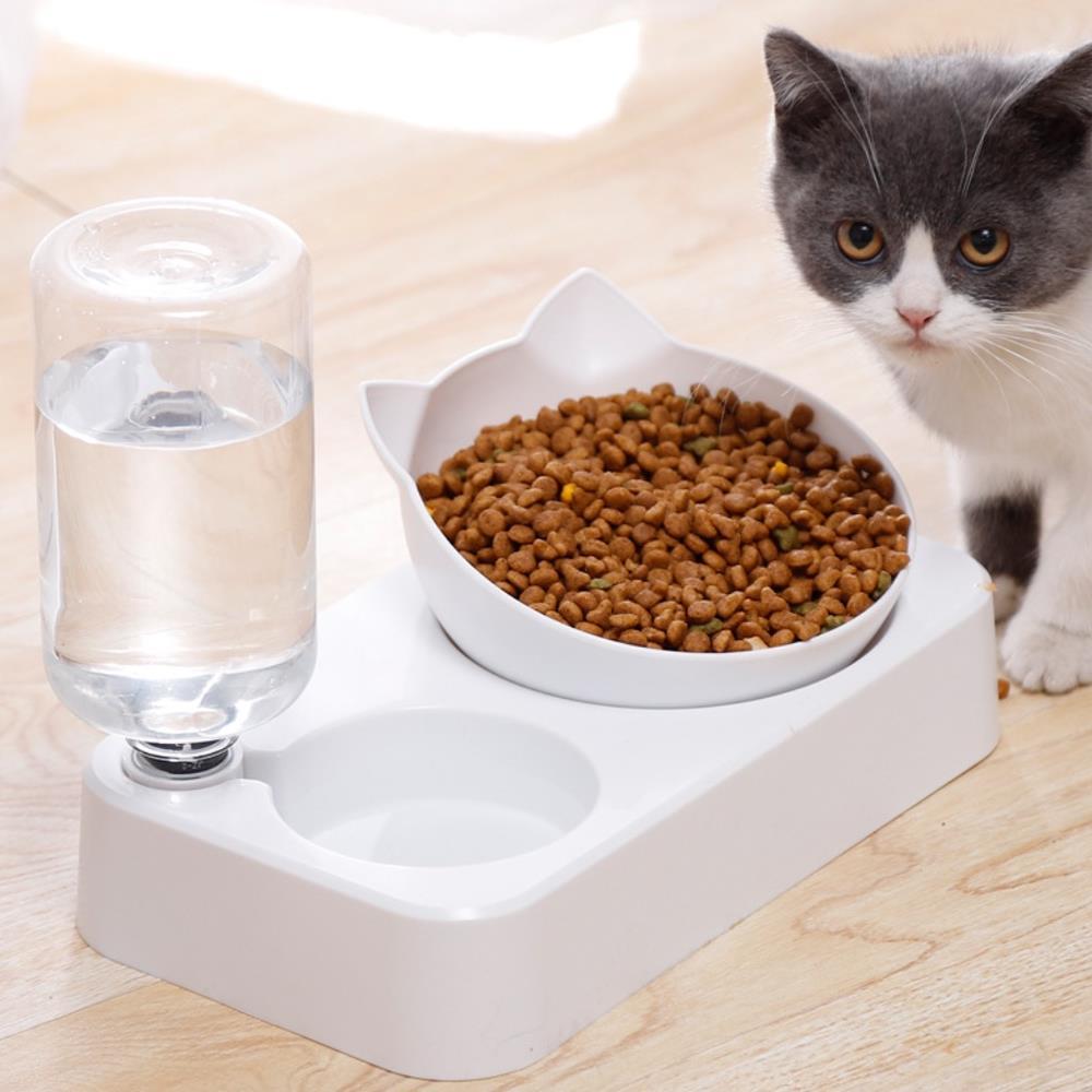Primary image for Dog Cat Feeding Double Bowl