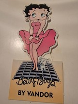 Vintage 1998 Vandor Betty Boop In Red Dress Marilyn Monroe Cardboard Cutout Vtg - £38.53 GBP