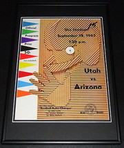 September 18 1965 Utah vs Arizona Football Framed 10x14 Poster Official Repro - £38.82 GBP