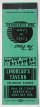 Lindblad&#39;s Tavern - Coos Bay, Oregon Restaurant 20 Strike Matchbook Cover OR - £1.59 GBP