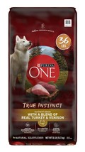 Purina One True Instinct Adult Natural Turkey and Venison Dry Dog Food 3... - $107.25