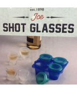 Frozen Shot Glass Molds Ice Shot Glasses Boxed New Makes 4 Giftable Buxton - £10.01 GBP
