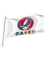 Flag 3x5 outdoor, Grateful Dead ,Size -3x5Ft / 90x150cm, Garden flags - £23.36 GBP