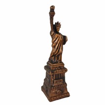 Vintage 1960s Statue of Liberty Bronze-Copper Finish Souvenir 8&quot; Statue Figure - £15.43 GBP
