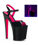 PLEASER XTREME-809TT Women&#39;s 8&quot; Heel Platform Two Tone Ankle Strap Sanda... - €67,11 EUR