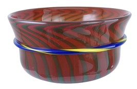 10.4&quot; c1965 Orrefors Graal Ingeborg Lundin Swedish Art Glass Bowl - $1,579.05