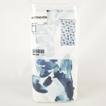 IKEA Vattensjon Shower Curtain Fabric Blue Coy Fish White New 71x71&quot; - $25.38