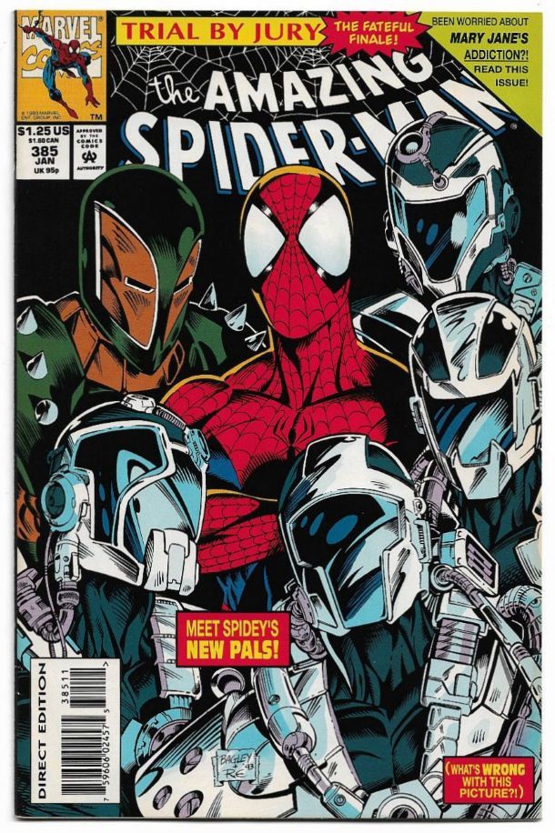 The Amazing Spider-Man #385 (1994) *Marvel Comics / Cover Art By Mark Ba... - $4.00