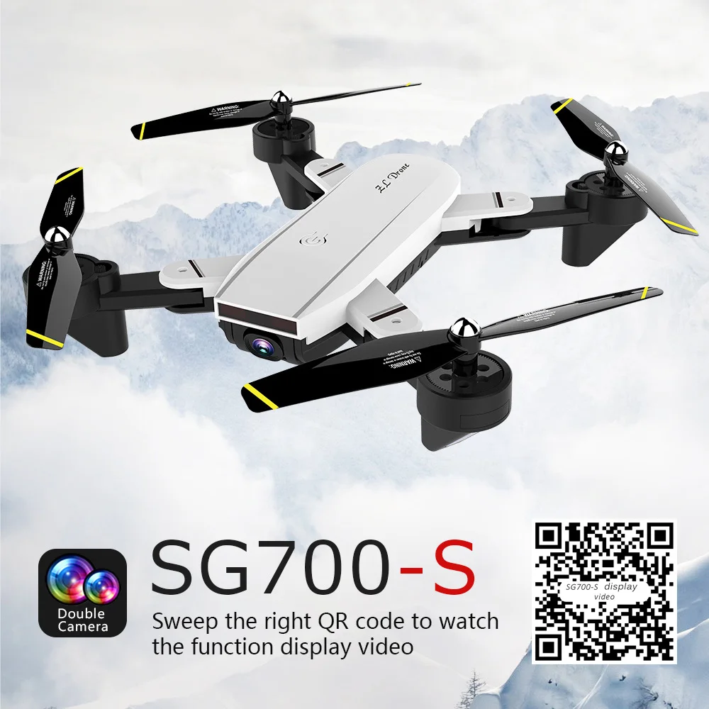 SG700-S Drone 2.4Ghz 4CH Wide-angle WiFi 4K Optical Flow Dual Camera RC - £67.31 GBP+