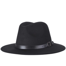 Unisex Fedora Brim Casual Jazz Hat Belt Woolen Outdoor Blend Cap Manhattan Suede - £10.25 GBP