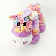 Dan Dee Pink Flower Pony Purple Mane Collectors Choice 13" by 9" Sanitized Clean - £14.69 GBP