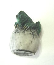  Green Winged Dragon Hatching From Egg Figurine Hatchling 2&quot; Detailed Resin - £11.88 GBP