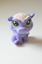 Littlest Pet Shop Purple Hippo Glitter Top Figurine Collectible. Lps - £5.40 GBP