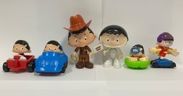 Lot of 6 Bobby&#39;s World Figures Toys McDonalds Subway Astronaut Car Rollerblading - $14.84